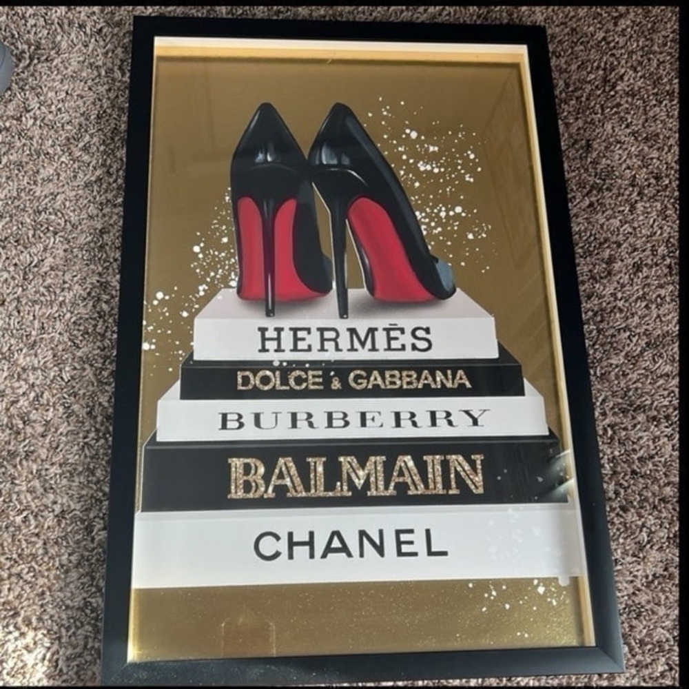 Glass Luxury fashion Wall Art Decor